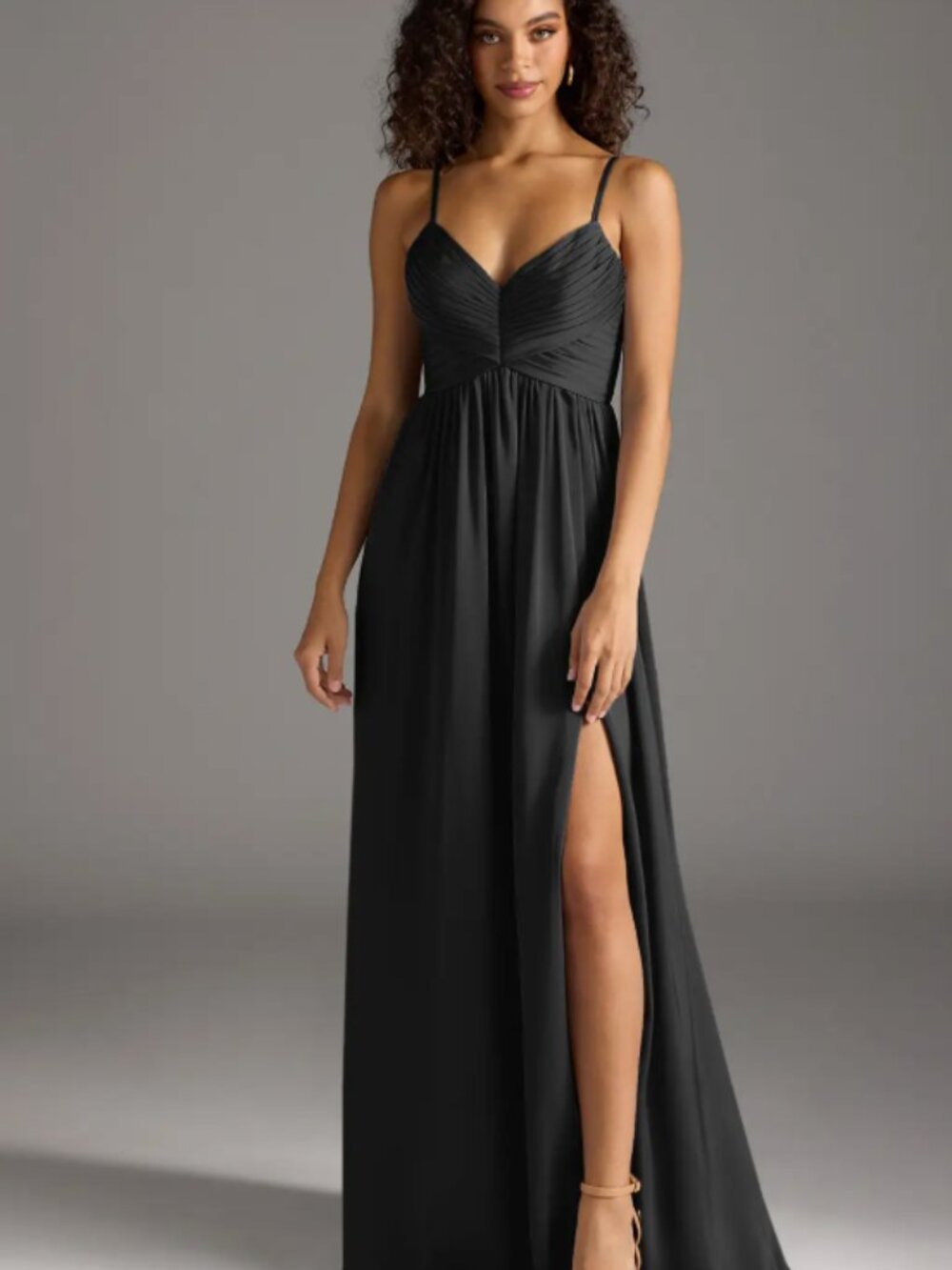 Black Maxi Satin Dress